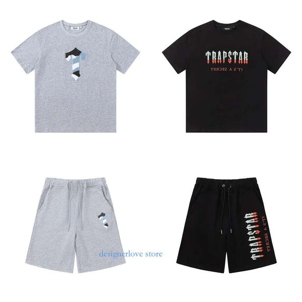 Trapstar футболка для мужчин женщины Tee Tops Summer Новая высококачественная вышиваемая вышива