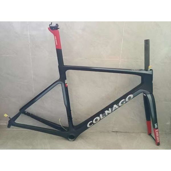 Caminhão de carro Mountain Colnago Bicycle Rider Frame Liga de alumínio leve AL7005 Liberação rápida Cabo de alavanca de alavanca de roteamento interno 2024