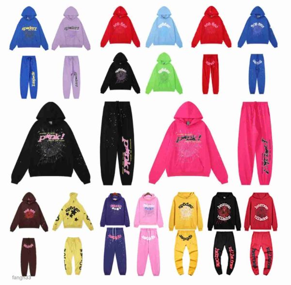 Tasarımcı Erkek Örümcek Kapüşonlu Pantolon Sweatshirt 555 Hoodies Kadın Hoody Pullover Jumbers Sleve Street Giyim Moda Sıradan Pamuk Sweatshirt