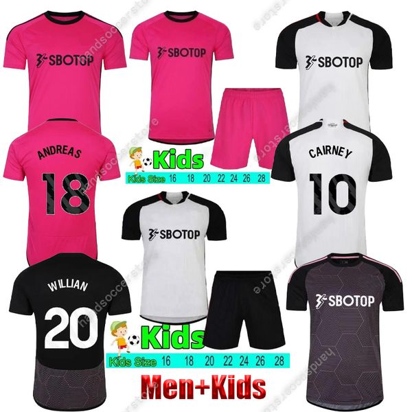 2023 2024 Raul Fulh Soccer Jersey Willian Cairney J.Palhinha Robinson de Cordova-Reid Andreas Reed Ream Adama Muniz Tete Castagne da calcio Magliette S-2xl