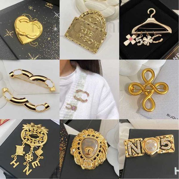 Pins, spille designer Domande di lusso Lettera di marca Copper 18k oro oro a cristallo di strass cristallino di strass per spillo per alloggia