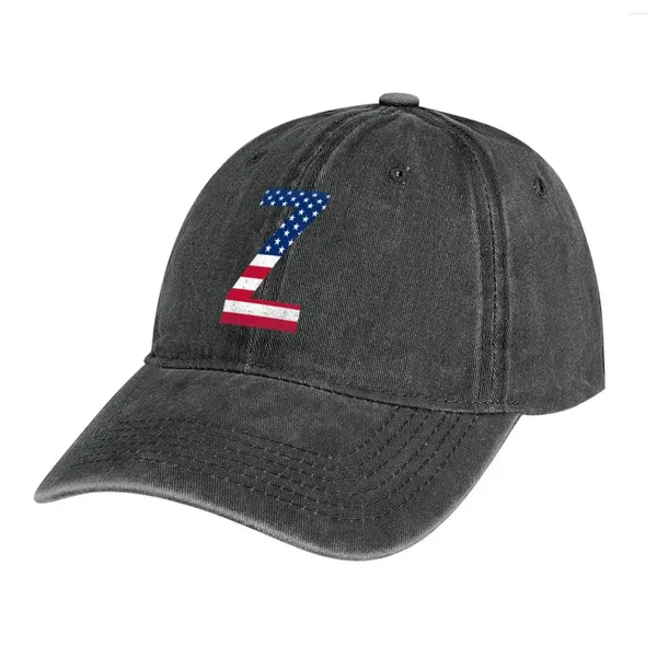 Boinas letra vintage z capital alfabeto bandeira americana presente cowboy chapéu de golfe golfe sunhat mulheres homens