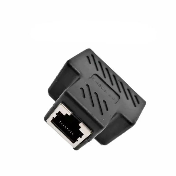 RJ45 Ethernet Network Splitter Connector Adapter Extender Ethernet Cable 1 weiblich zu zwei weiblicher Kabel -Tischler -Koppler für Modem