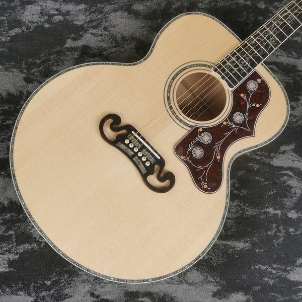 43 pollici J200 Series Ghost Ghost Original Wood Bright Acoustic Wood Guitar