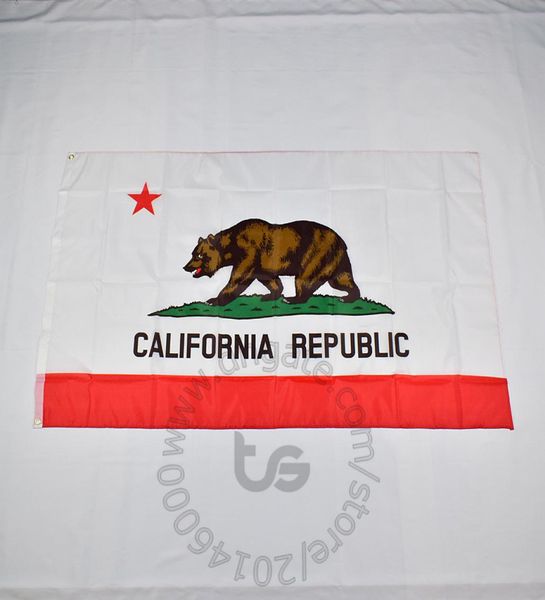 Decoração da sala de bandeira do estado da Califórnia 3x5 ft90150cm Pinça bandeira nacional da Califórnia Decoração de decoração 8281976