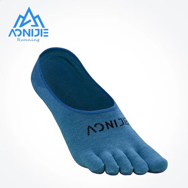 Aonijie E4803 One Coppia Sports Invisible Calzini a cinque dita antiskid fodere a basso taglio per scarpe da corsa a piedi nudi maratona 240428