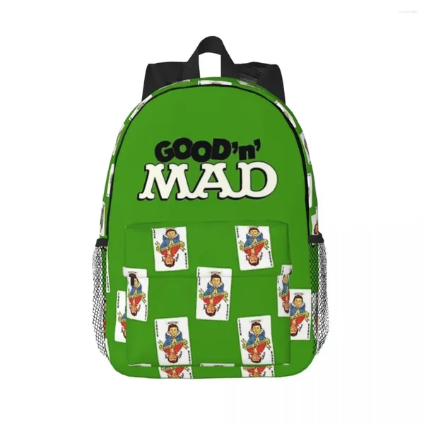 Backpack Good N Mad Vintage Livro Capa (1969) Mochilas Meninas Bookbag Casual Students Bags Escola Laptop Rucksack Bag