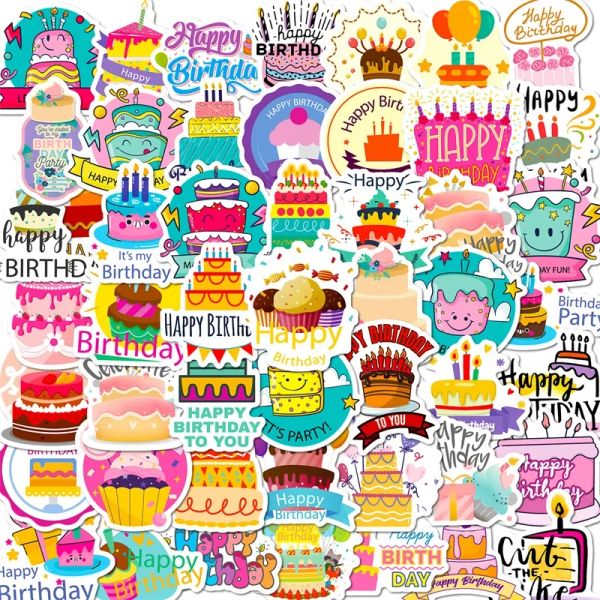 10/30/50 pezzi di compleanno per la torta di compleanno PVC Adebita estetica Decorazione per bambini Scrapbooking di articoli per la scuola di cartoleria coreana per bambini