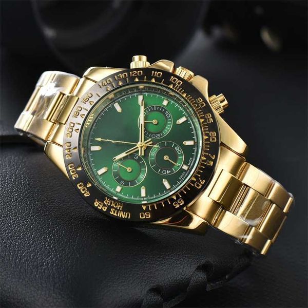 Watch Watches AAA 2024 Mens Hot Selling Mens Steel Band New Color Labor Watch Watch Quartz Multi Funcional Watch L0ML