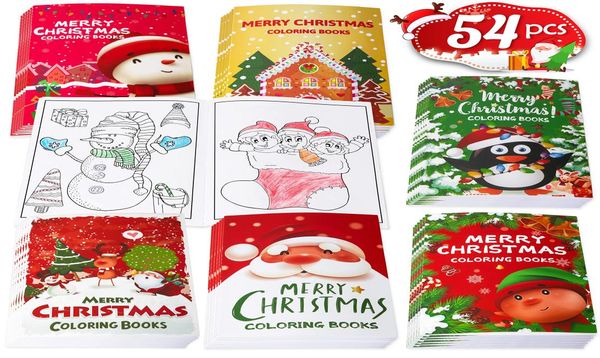Weihnachtsdekorationen Malbücher Kinder Party Gefälligkeiten Weihnachtsstrümpfe Goodie Bags Stuff Fun Holiday Supplies Drop Eioblesbag Am3vy9909776
