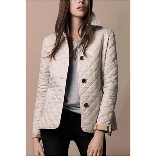 Classic Women Diamond Jacket Blazers Designer Inglaterra Solid Londres Brit Coats Inverno único Slim Outerwear de roupas britânicas Roupas preto