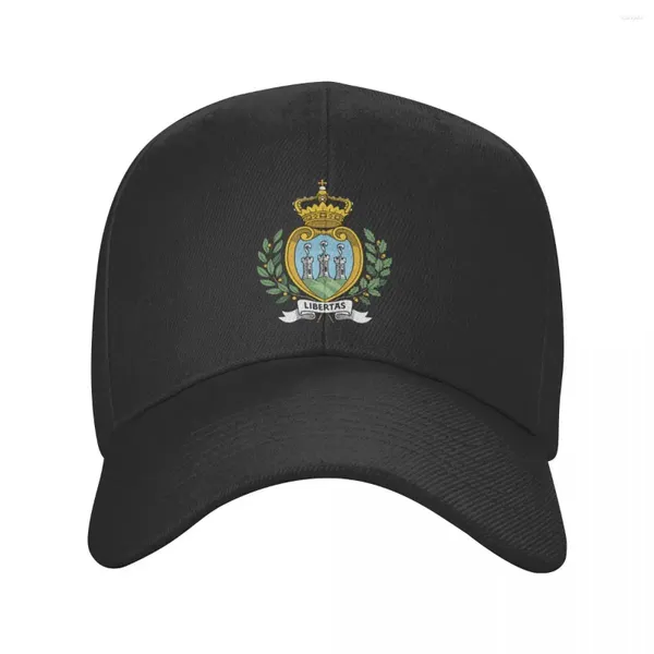 Ball Caps Fashion Coat of Arms San Marino Baseball Cap Women Uomini traspiranti santosi di cappello da papà sanmarinese