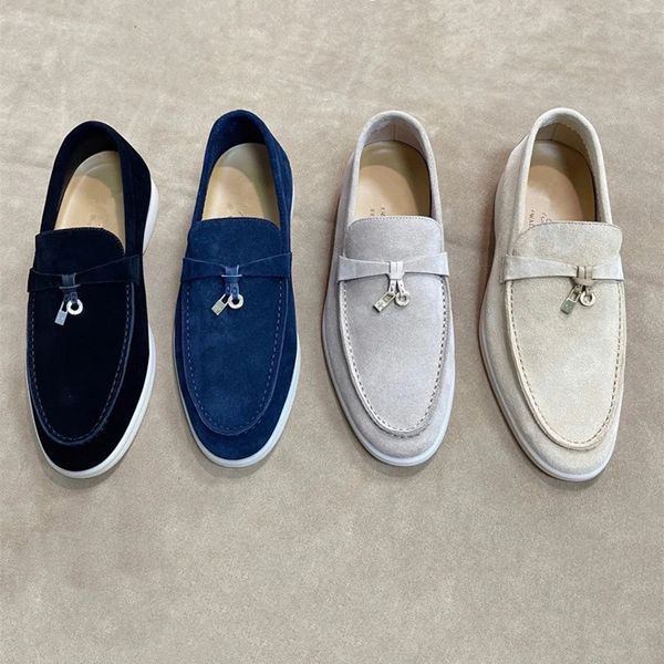 2024 Новые женские туфли для обуви Loafer Loro Summer Charms Walk Casual Angle Shoe Men Moccasins Sandal Leath