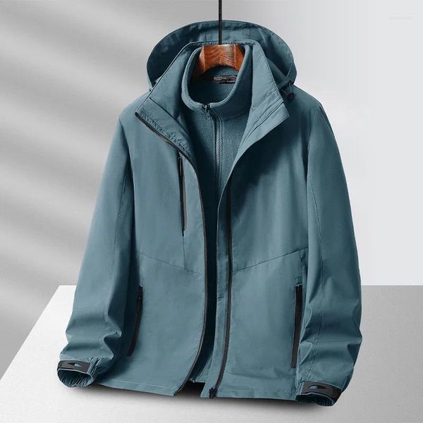 Herrenjacken Parkas Mann Windbreaker Motorradjacke Oberbekleidung Luxuskleidung Anorak Kleidung Frühling Mantel Taktischer Mantel