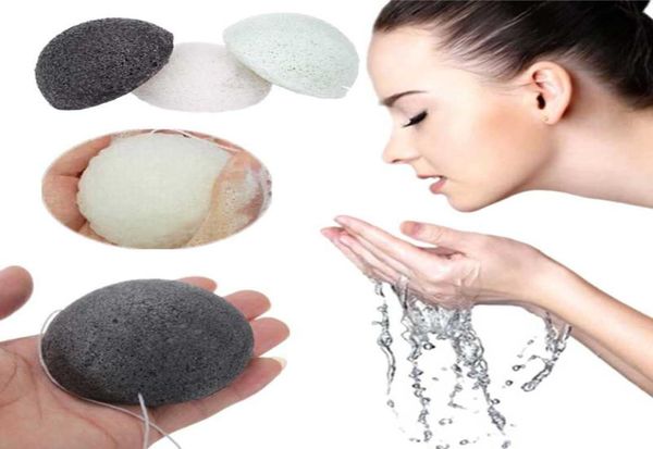 6 Farben Natural Konjac Konnyaku Gesichtsblättergesichtsreinigung Puff Waschschwamm Peelende Peelingreinigungsschwamm Gesichtsreiniger 5628641