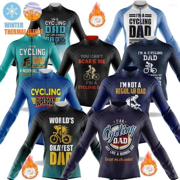 Giacche da corsa Cooler Cycling Dad Sale Shyy Top Winter Fleece Mens Bicycle Abbigliamento camicie da strada per biciclette Mtb Ropa Maillot