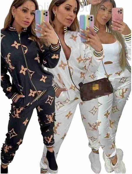 Frauen Tracksuits Designer Designer Damen Jacken Hosenanzug Freizeitdruck Sportset Mode Mischung zwei -teilige Sets Herbst Winter Hoodies Legging Clothing 0m5f