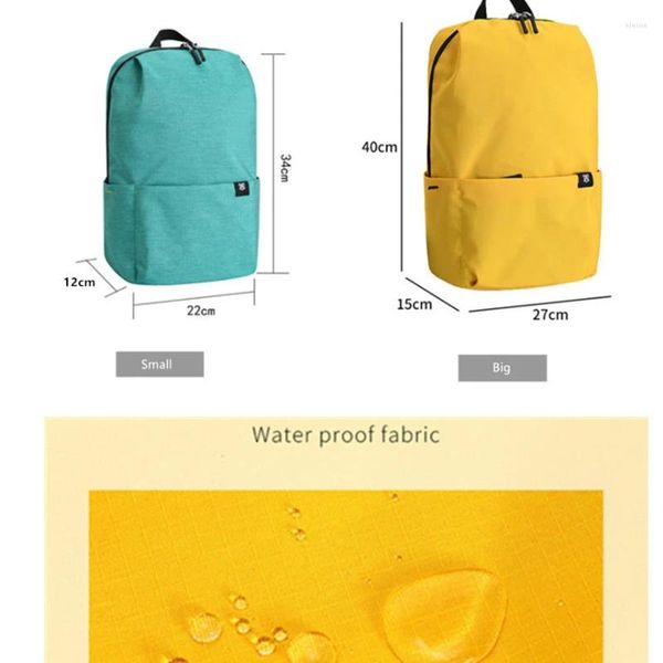 Sırt çantası su geçirmez ultra hafif spor açık hava dağcılık küçük mini seyahat çantası kızlar okul çantaları