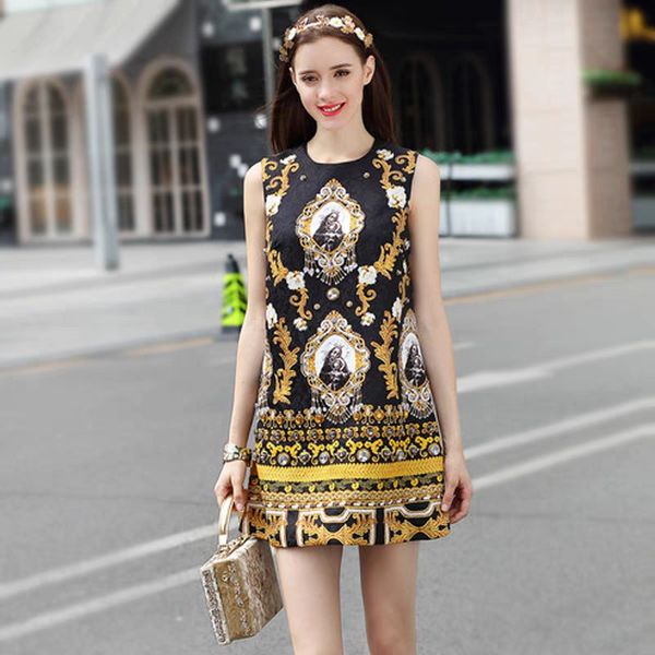 412 xxxl 2024 Milan Runway Dress Spring Summer Sumveless Sears Sears Beads Presss Fashion Fashion Высокое качество SH