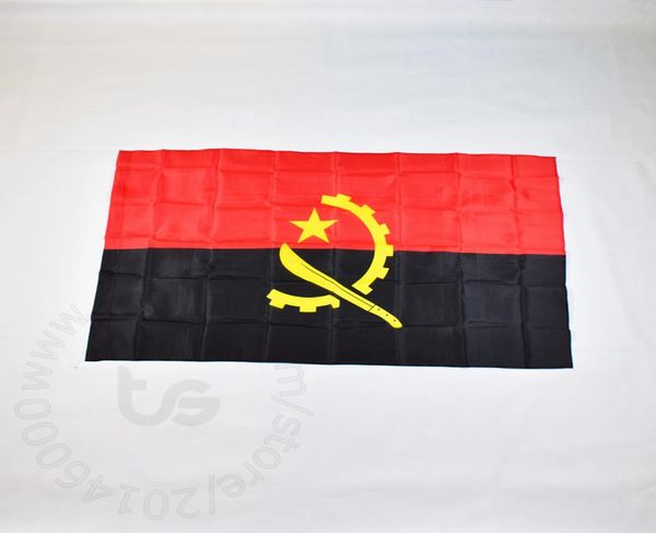 Angola National Flag 3x5 ft 90150 cm Hanging Angola National Flag Home Decoration Flag Banner 9992113