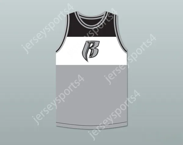 Пользовательские мужские молодость/дети DMX 84 Rough Ryders Tricolor Basketball Jersey 2 верхняя сшитая S-6xl