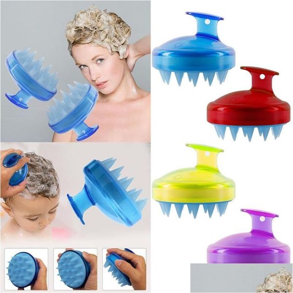 Bath Tools Accessories Sile Brushes Body Scalp Scalp MAS Brush Shampoo Hair Wash