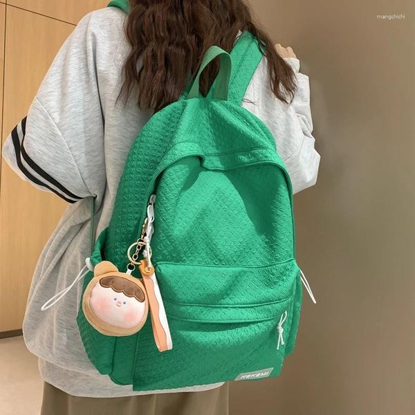 Backpack Fashion Girl Cine Affari impermeabili Adolescenti Mochila Kawaii Schoolbag Black Rucksck Women Occhy Stume