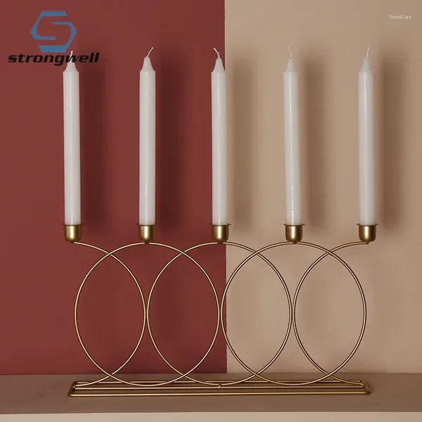 Titulares de vela Strongwell doméstico suprimentos decoração decoração de velas de casamentos de casas de casamento acessórios de casal