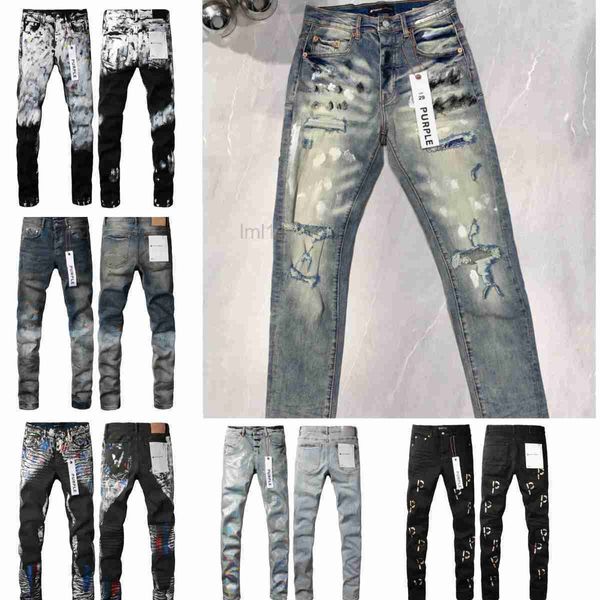 Jeans maschile designer jeans jeans jeans pnelle escursionistiche escursionistiche strappate hip hop high street marchio ricamo a marchio street street cumpants aderente a matita slim