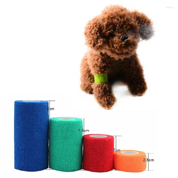 Abbigliamento per cani Bandabile traspirante Bandage non tessuto Non tessuto Elastico Gamba Autodesiva per piccoli cani di grossa taglia