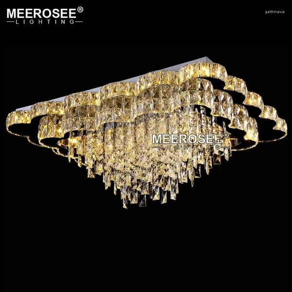 Lampadari meerosee di lusso contemporaneo di lusso lampadario moderno lampada a soffitto a led illuminazione k9 cristallo interno per il ristorante El