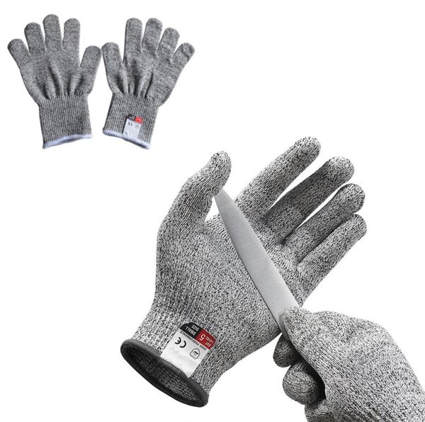 Schnitt resistente Handschuhe Lebensmittelqualität Sicherheit Schnitthandschuhe Stufe 5 Schutzarbeitsversicherung Handschuh für Küchen Auster Scheinholz CA8591381