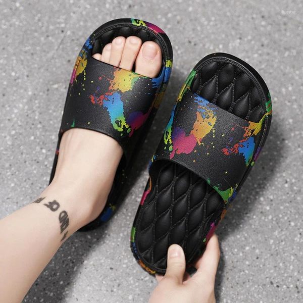 Slippers Men Eva lazer Summer Unisex Casual Slip-O-On Sandals Plata