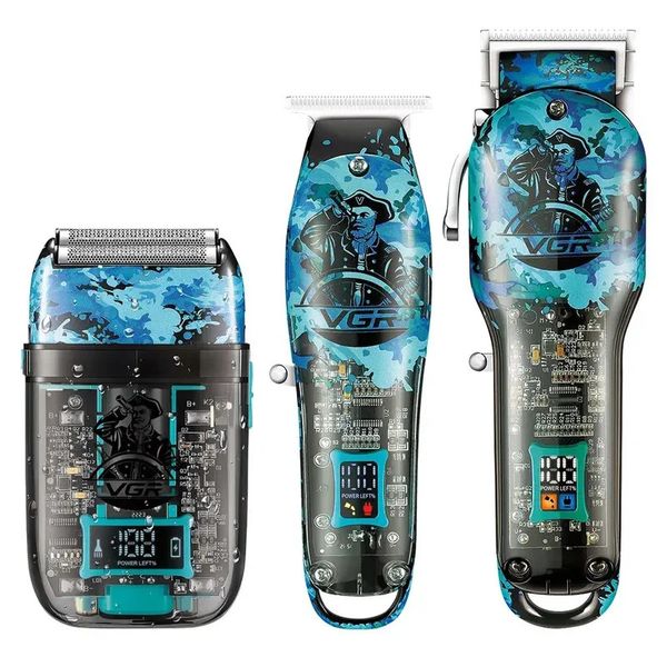 VGR Combo Kits Hair Clipper Electric Shaver Professional Hair Trimmer для мужчин.