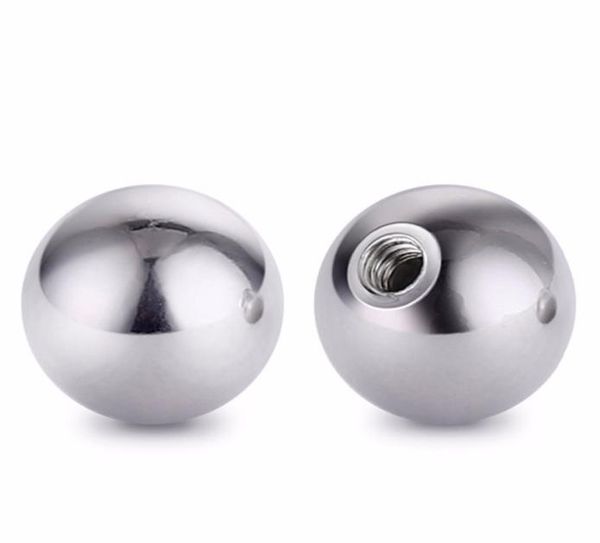 LOTE DE 500 PECELHO 2 3 4 5 6MM CABEÇA DE BALA DE ALENTE ATELHA Hipoalergênico 14 16GS Crew Eye Braw Belly Body Body Piercing Parts8828434