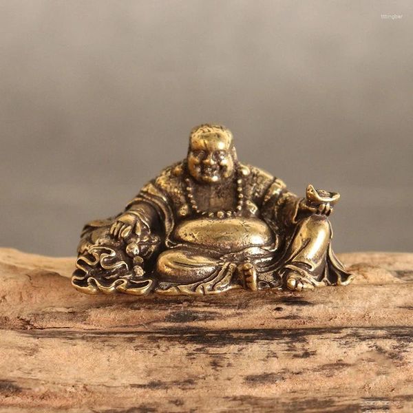 Decorazioni da giardino pura rame maitreya buddha statue statue feng shui ornament decorazione per la casa