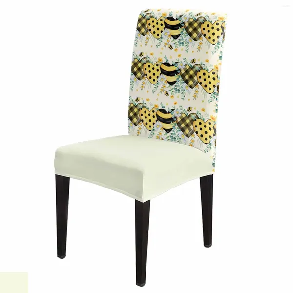 Coperchio di sedia api estiva fiore da pranzo pranzo spandex copertura del sedile per il banchetto da cucina del matrimonio custodia per banchetti
