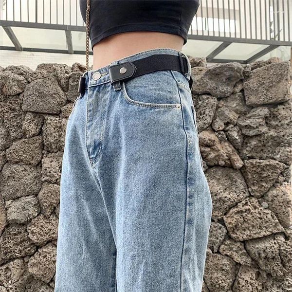 Cinture invisibili cintura regolabile elastico elastico senza fascia senza fascia per donne uomini jean pantaloni vestiti senza fibbia da indossare facili da indossare