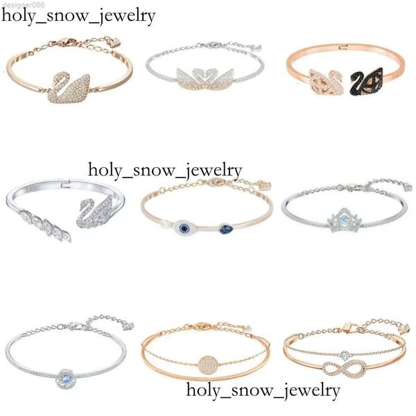 Colar de cisne Swarovski Shi Jia Colar de alta qualidade Swarovski emparelhado Swarovski Gradiente de cristal Swan Swan Bracelet para mulheres Jóias Swarovskis 3194