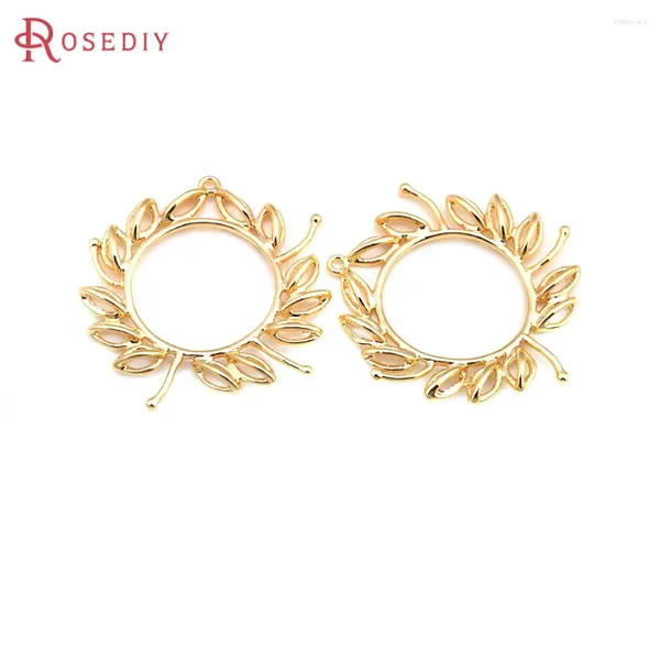 Anhänger Halsketten 6pcs 18K Goldfarbe Messing Löwenzahn Zauber Anhänger Hochwertige Schmuckzubehör Halskette Ohrringe Accessoires für