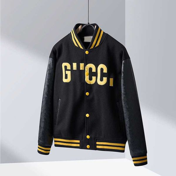 Giacche da uomo giacche da uomo marca di moda da uomo giacca da donna l vintage a maniche lunghe al largo da baseball verde hip hop hop autunno varsity casual abbigliamento bomber caldo s-xxlmubn