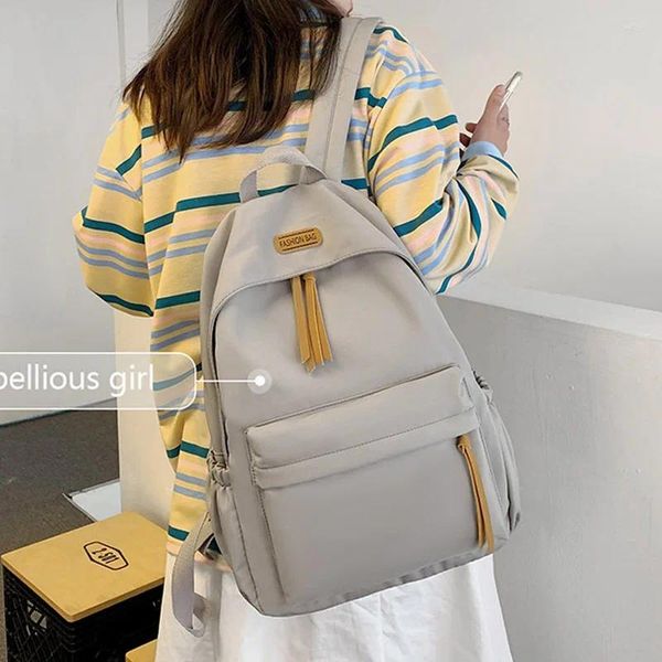 Backpack Fashion Waterproof Student School Bag Men Black Cotton Women per adolescenti ragazze Mochila Zack