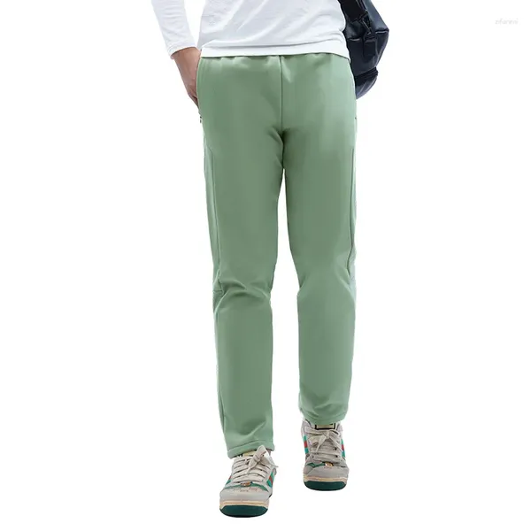 Calça masculina de inverno impermeável homem casual lã térmica calças de lã homem homem respirável esporte academia de ginásio correndo roupas de moletom de moletom