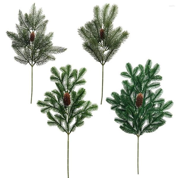 Fiori decorativi ramo di ago di pino artificiale con coni 50 cm/19,7 