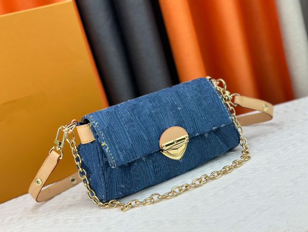 24 x 14 x 9 cm Bolsas de ombro Jean Bag Designer Denim Designer Bolsa Bolsa de ombro Bolsa Bolsa Bolsa