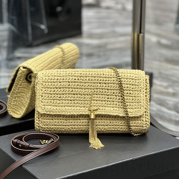 Praw Beach Bag Designer Mulheres Bolsa de ombro de ombro Flip Flip Gold Hardware Metal Letter Bolsa de luxo Matelasse Chain Boly Bag Bag Saco de maquiagem Bolsa de maquiagem 26 cm