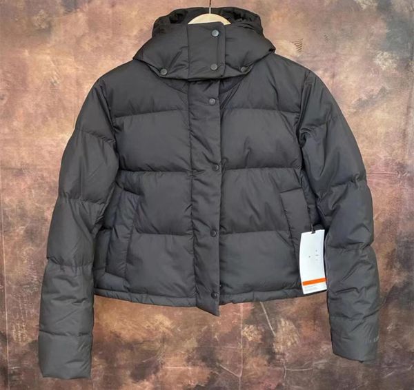 Lnew Winter Down Down Coat Casat Puff Jacket com Material de ganso com capuz