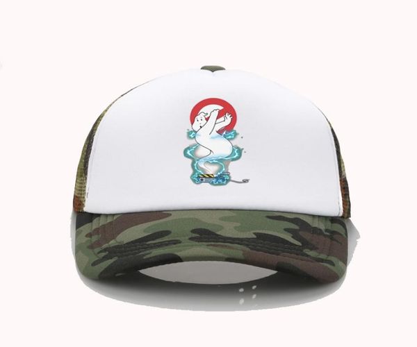 Шляпа Snapback Ghostbusters 1984 Film Trucker Hats Busted Mesh Net Baseball Cap Snapback Outdoor Kpop Sadjustable Peaked Hat для MEN1315758