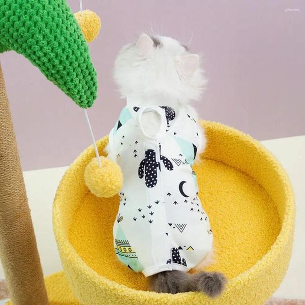 Costumi di gatto abito svezzamento abiti sterili motivi per cartone animato per gatti da sega di piccoli cani anti-leccatura
