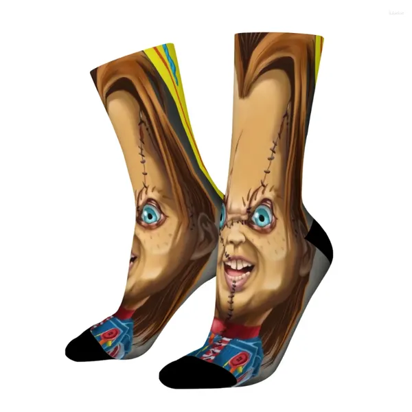 Herrensocken Kult von Chucky Der Ghost Toy Terrorist Straight Male Herren Frauen Winterstrümpfe Polyester Hip Hop